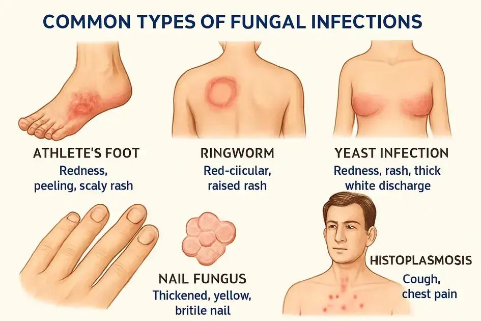 Common types of fungal infections