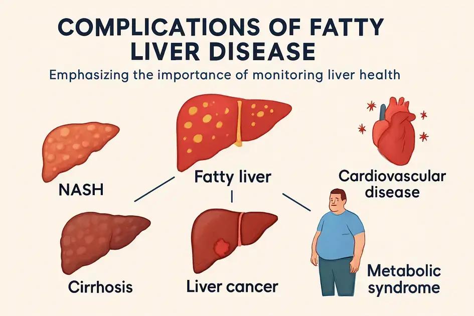 Complications associated with fatty liver