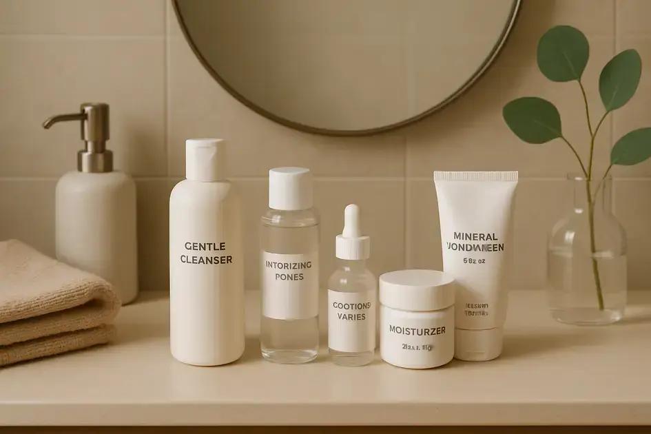 Daily skincare routine for sensitive skin