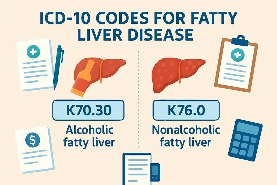 ICD 10 codes for fatty liver