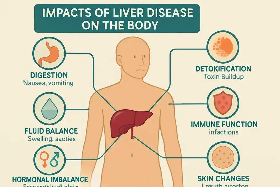 Impact of liver disease on the body