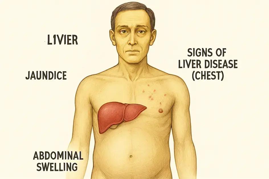 Signs that liver disease may be affecting your chest