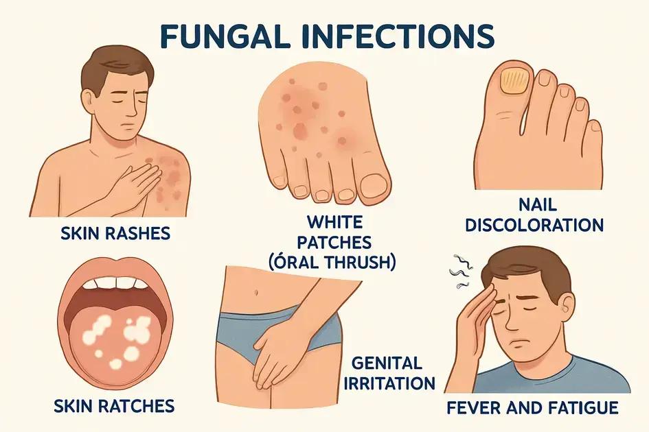 Symptoms of fungal infections