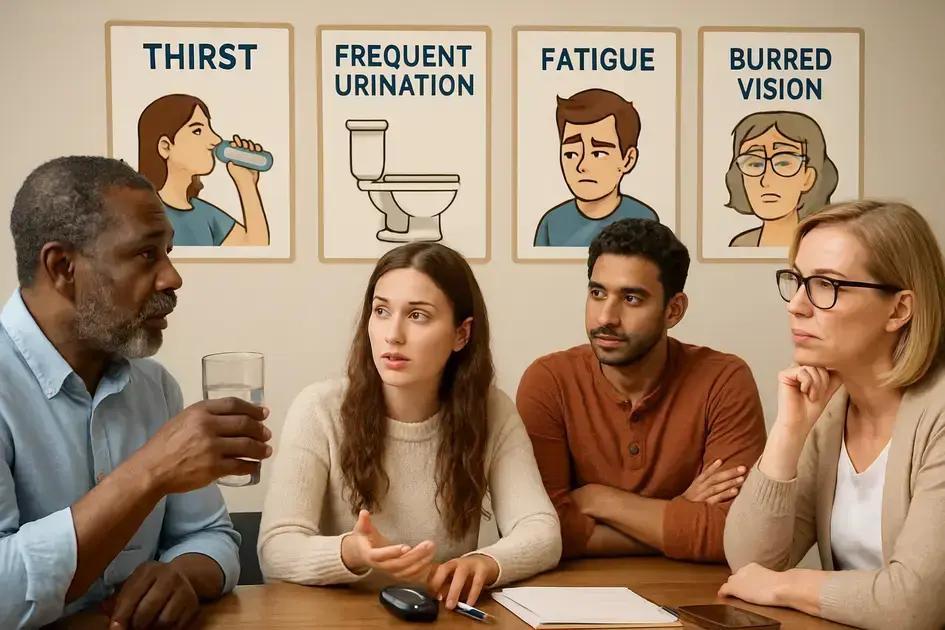 Common early symptoms of diabetes