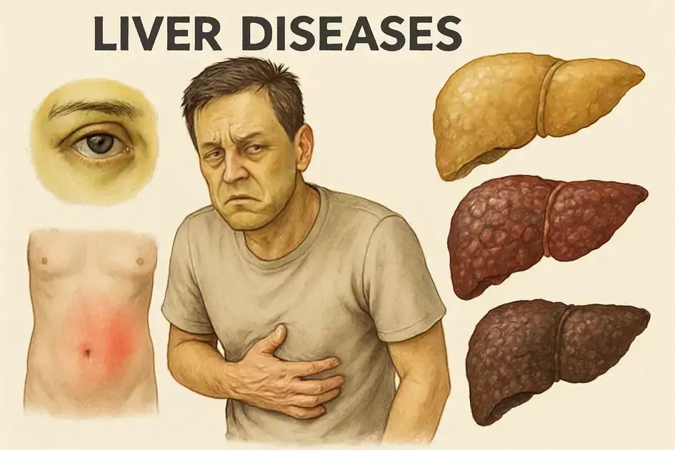Common liver diseases and their symptoms