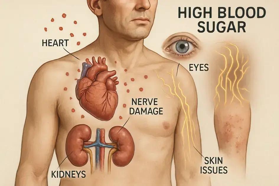 How high blood sugar affects the body
