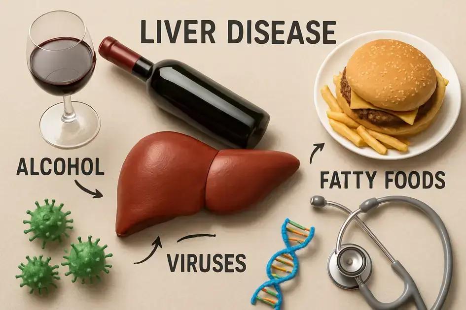 Main causes of liver diseases