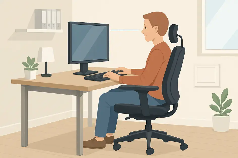 setting up ergonomic workstations